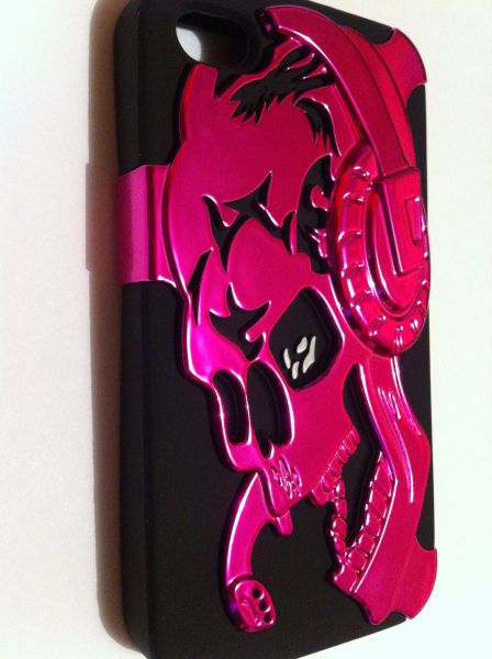 Capa Caveira Rosa Iphone 4/4S